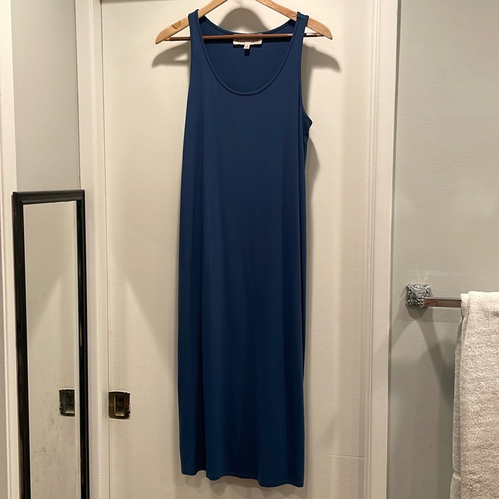 Philosophy jersey tank dress size medium, blue